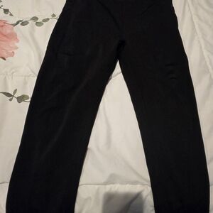 POP Fit Sleek Black Leggings With Cell Phone Pockets